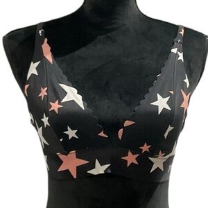 🎉 SALE PINK Victoria Secret Scalloped Edge Starry Pattern Bracelet Size/Medium